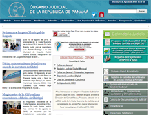 Tablet Screenshot of organojudicial.gob.pa